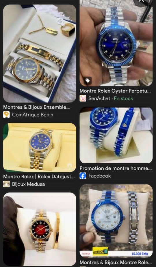 Montre Rolex en or élégante