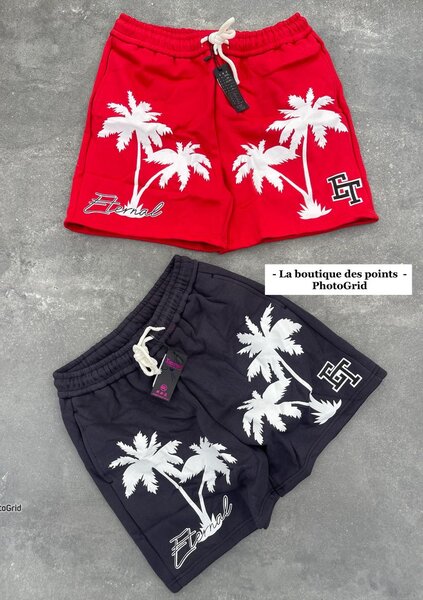 Shorts de plage palmier