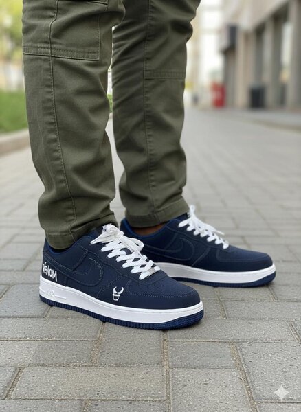 Baskets bleu marine homme