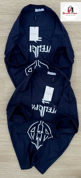 T-shirt bleu homme à logo