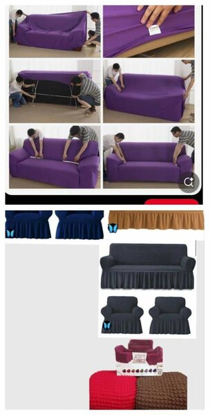 Housse de canapé extensible en velours