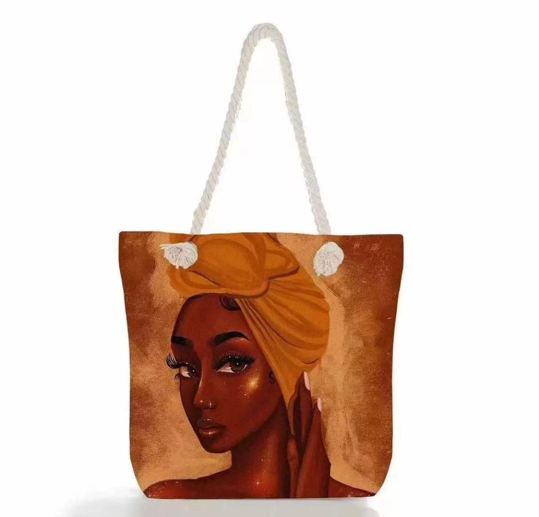 Sac cabas artistique en toile