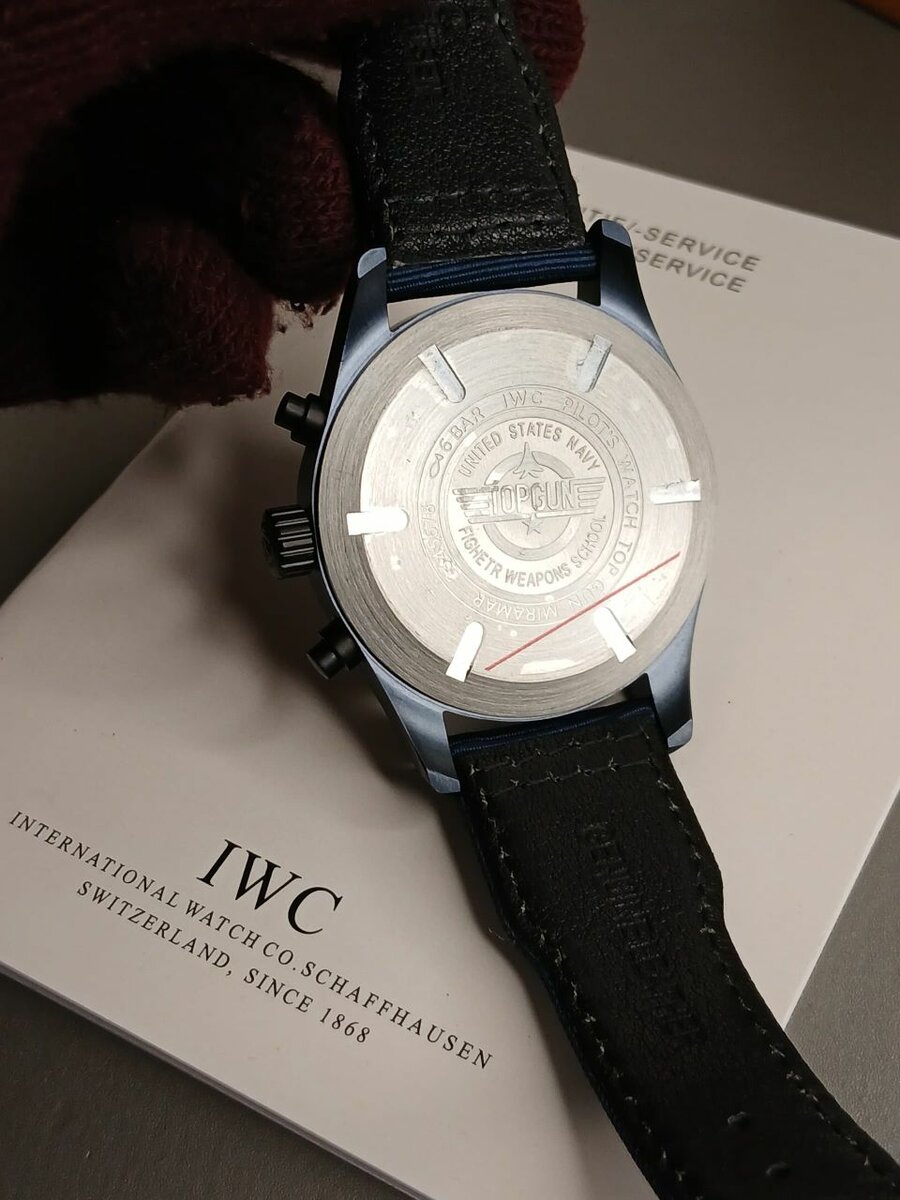 Blue Dial Top Gun IWC Watch