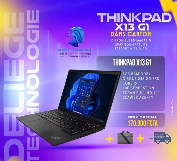 ThinkPad X13 G1 - 8Go RAM