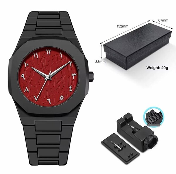 Montre Homme Minimaliste Noire