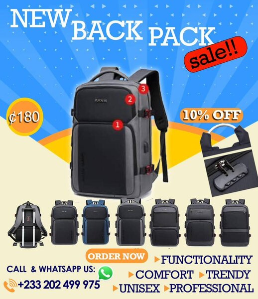 Unisex office and laptop backpacks