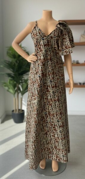 Robe longue imprimée élégante