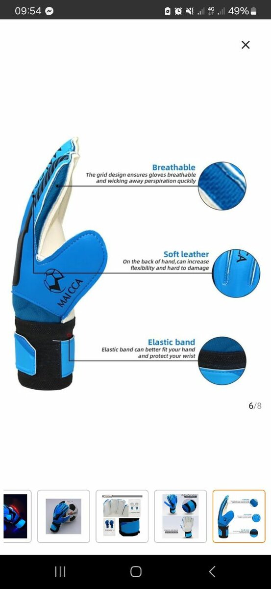 Gants Gardien Foot Respirants