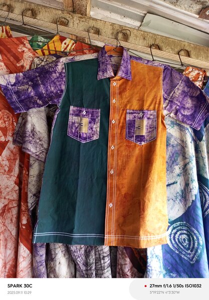 Chemise Colorée en Patchwork