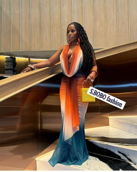 Robe élégante dégradée soirée