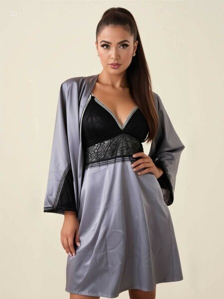 Ensemble pyjama satin femme luxe