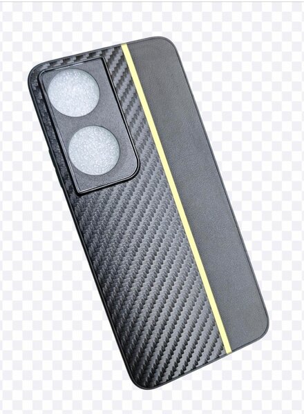 Coque honor X7B (tissu noir jaune)