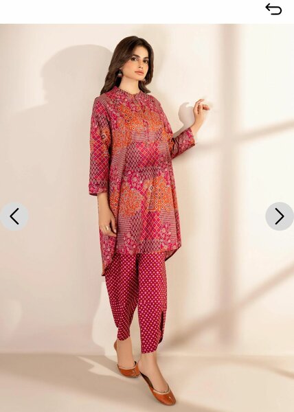 2 Piece Lawn Suit-Printed
