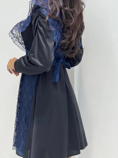 Фартук школьный синий