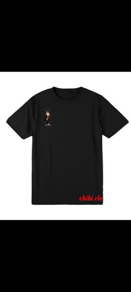 Tee-shirt chibi closets x itachi cotton lourd