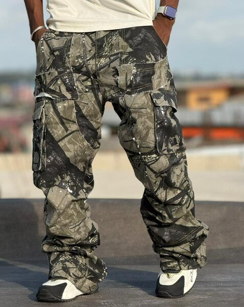 Pantalon Cargo Camouflage Urbain