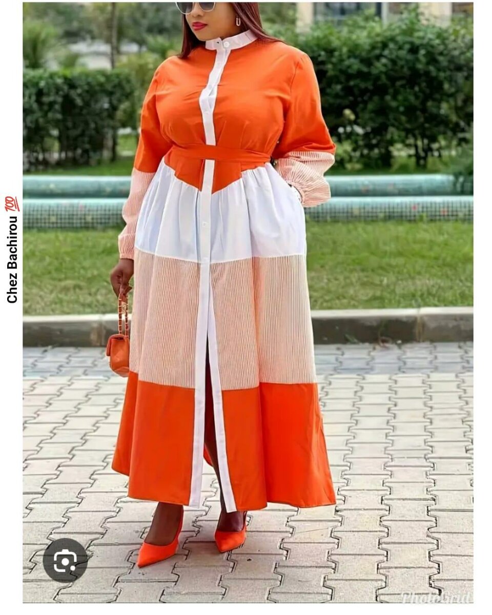 Robe Maxi bicolore élégante