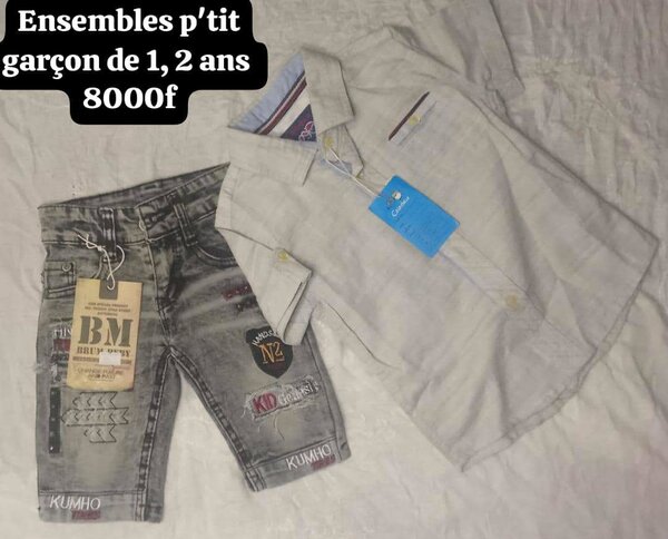 Set Chemise et Short Garçon