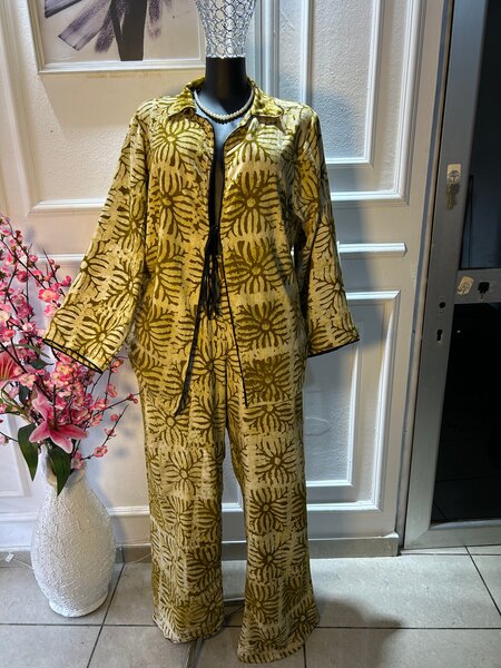 Ensemble Pantalon et Veste à Motifs