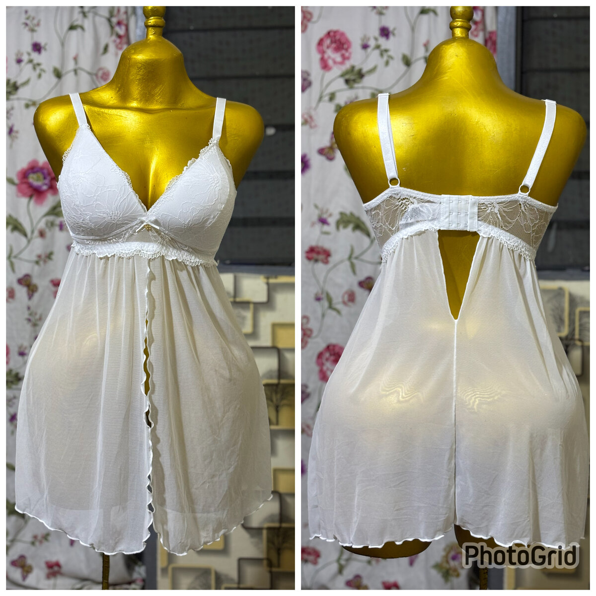 Déshabillé sexy dentelle fine