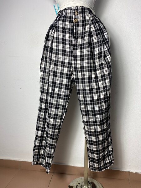 Pantalon à Carreaux Élégant