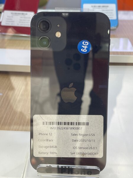 iPhone 12 64 Go Noir