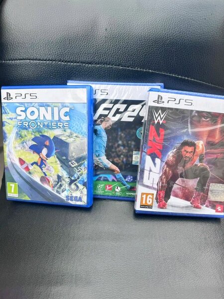 Cd PS5: Sonic, FIFA, WWE
