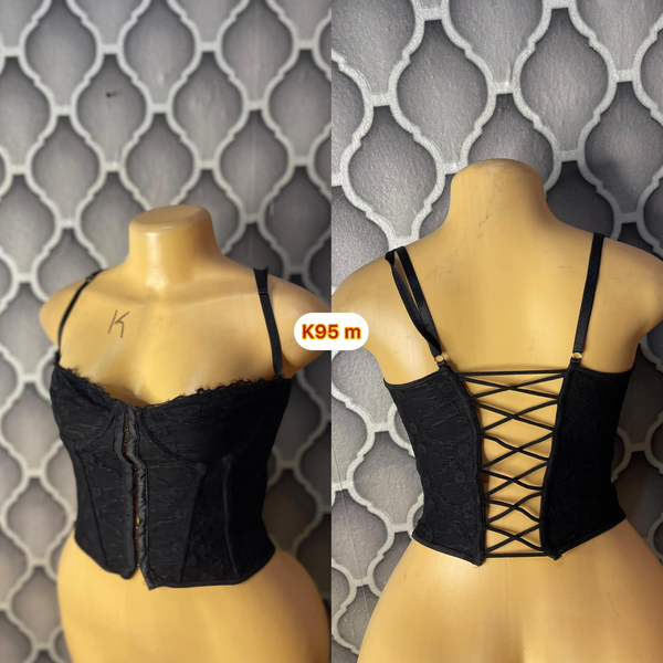 Beautiful thrifted corset tops and tops 