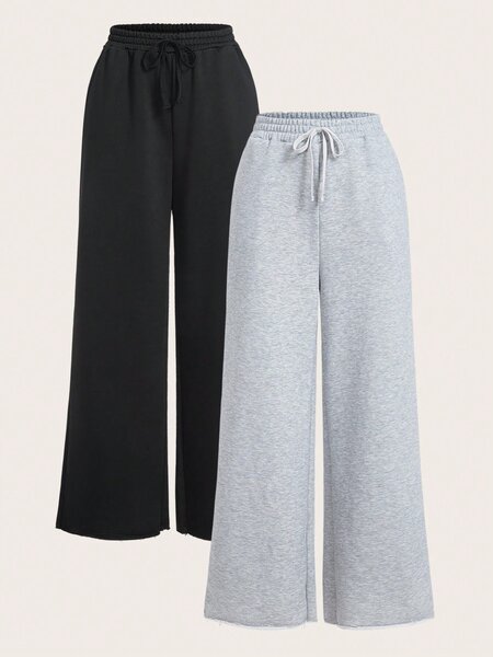 Lot de 2 pantalons larges femme