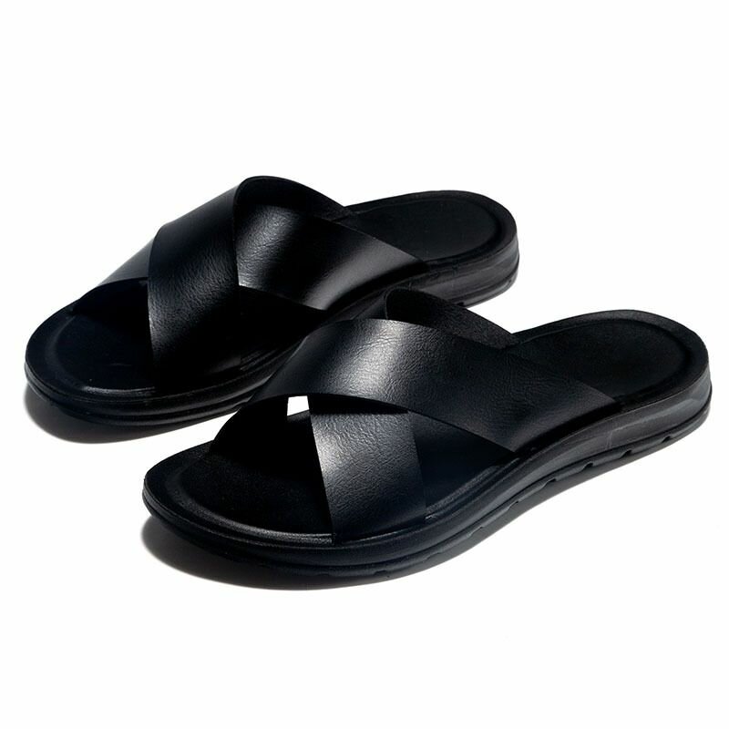MEN'S LEATHER SLIPPERS. sizes:37-47