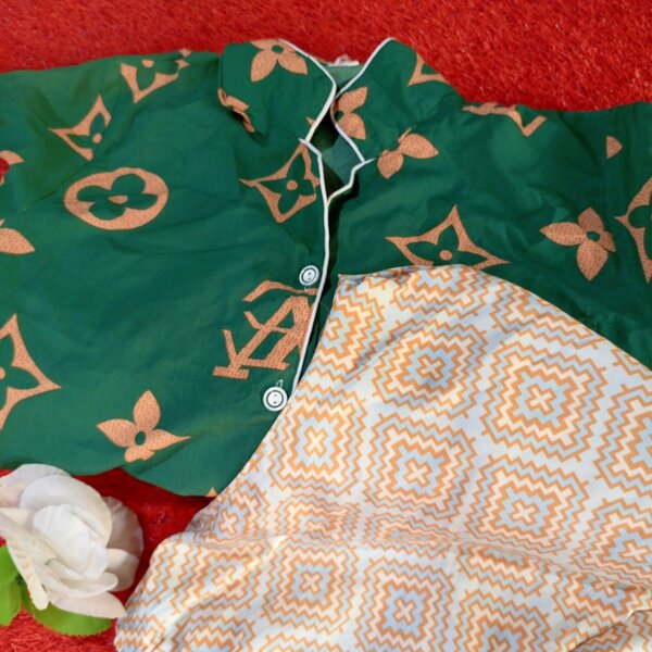 Designer two piece nightwear