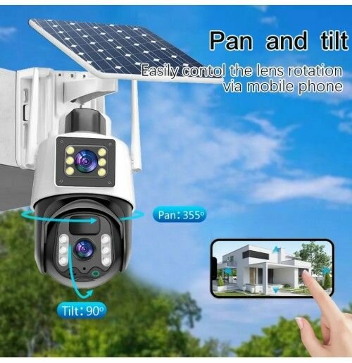Dual 4G solar lens camera(V380 pro)