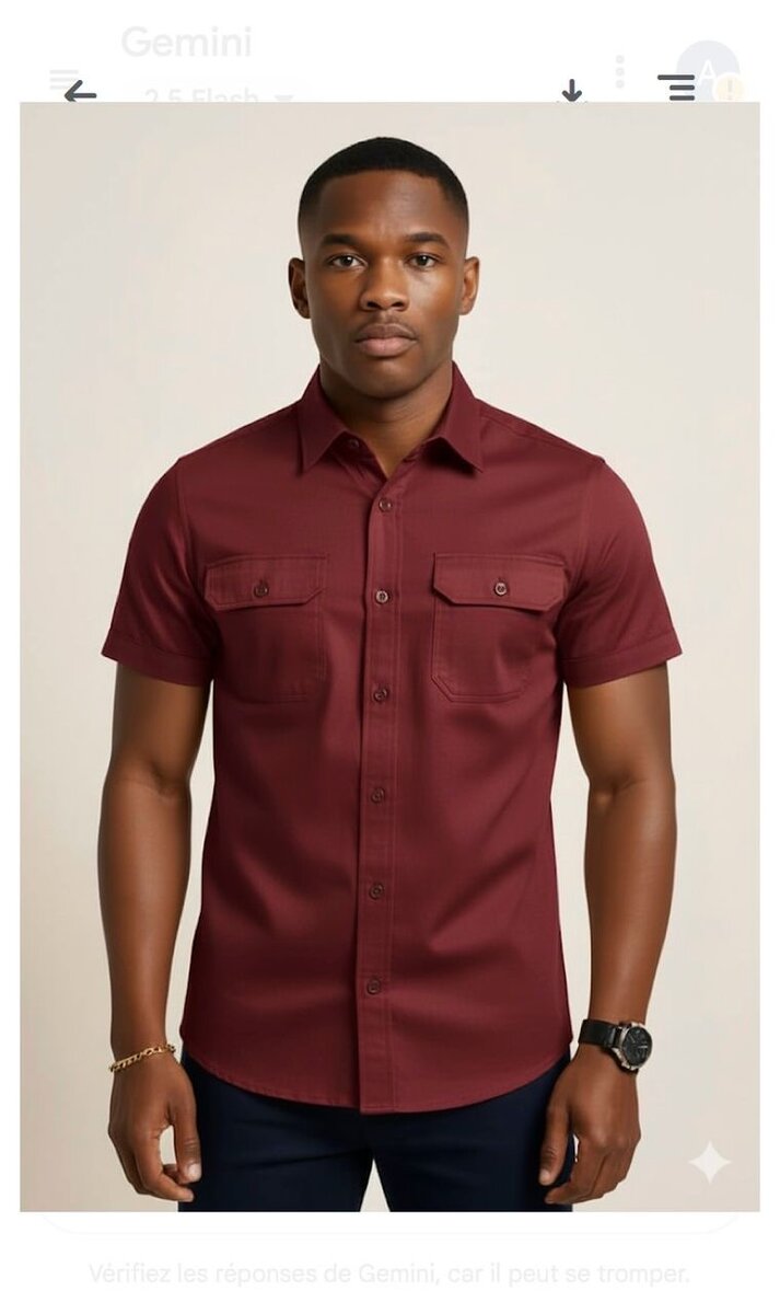 Chemise Homme à Manches Courtes