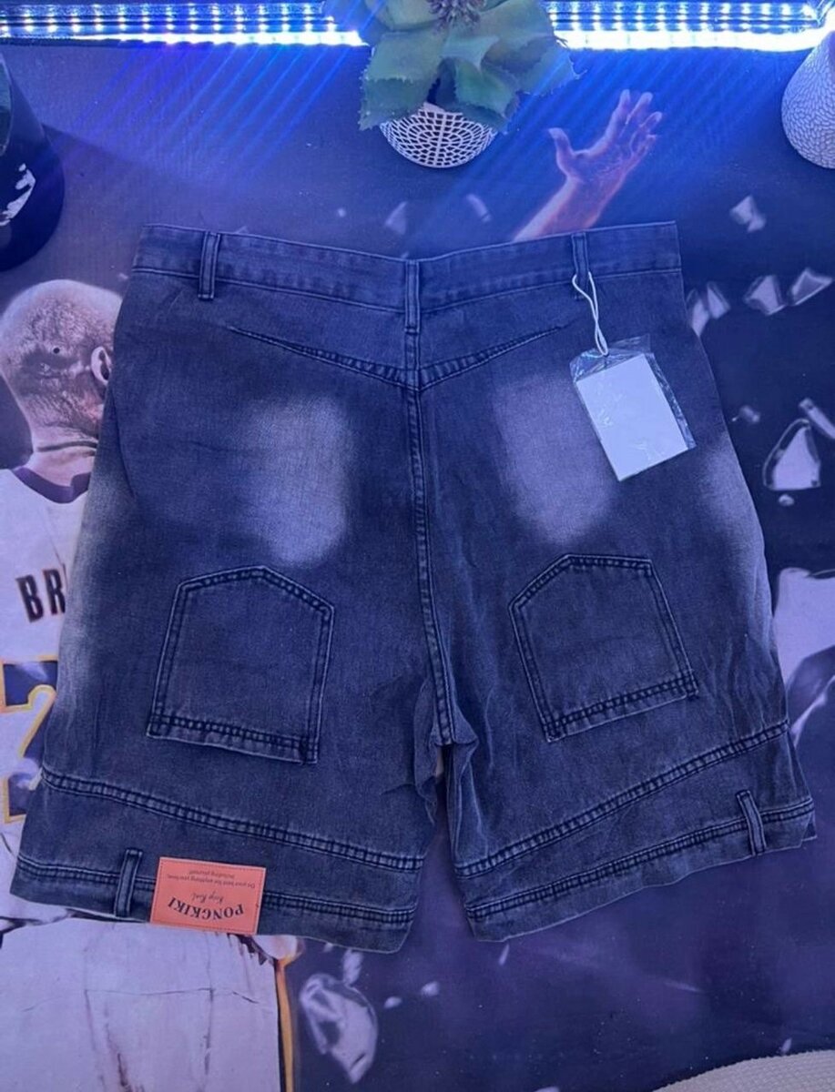 Shorts en Jean Style Patchwork