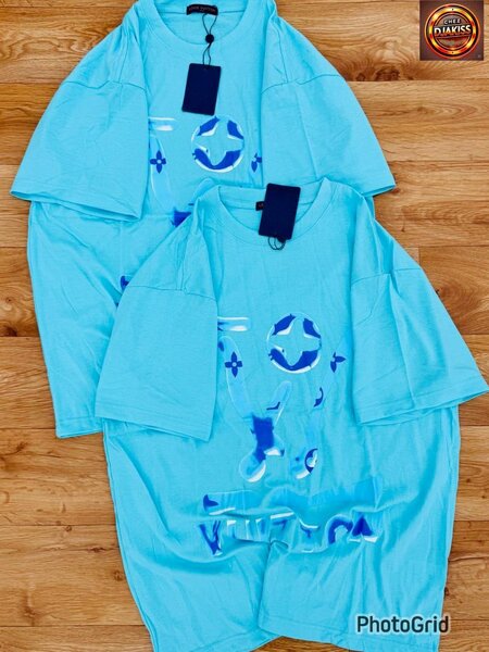 T-shirt bleu unisexe