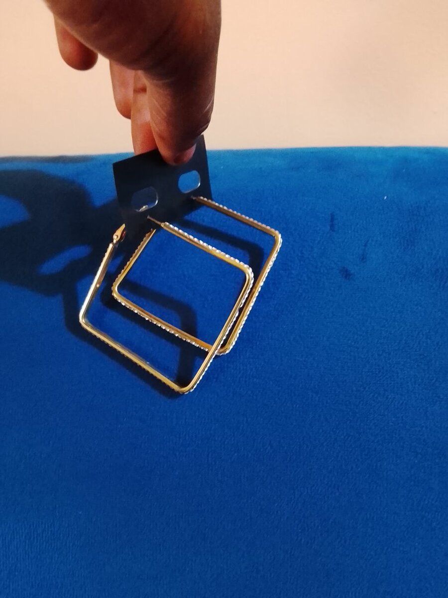 Boucles d'oreilles géométriques dorées