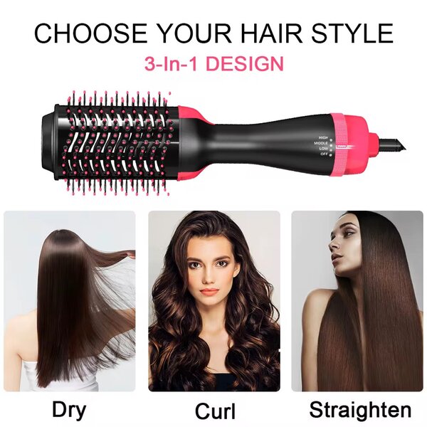 Dryer straightener curler