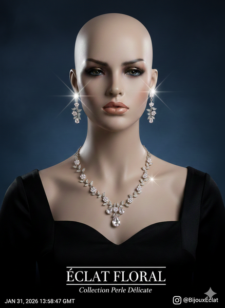 Éclat Floral - Bijoux en cristal de luxe