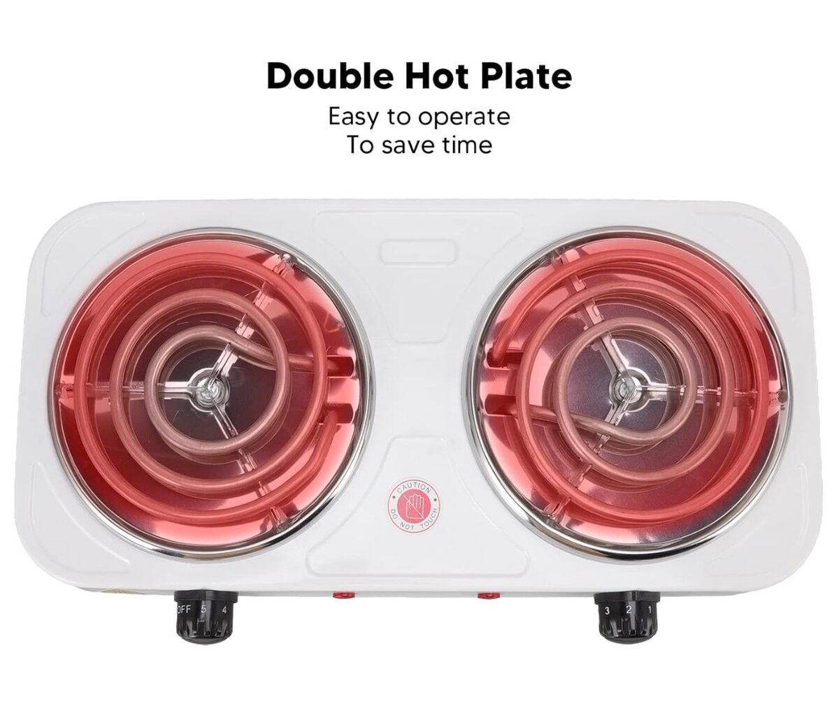 Plaque chauffante double électrique