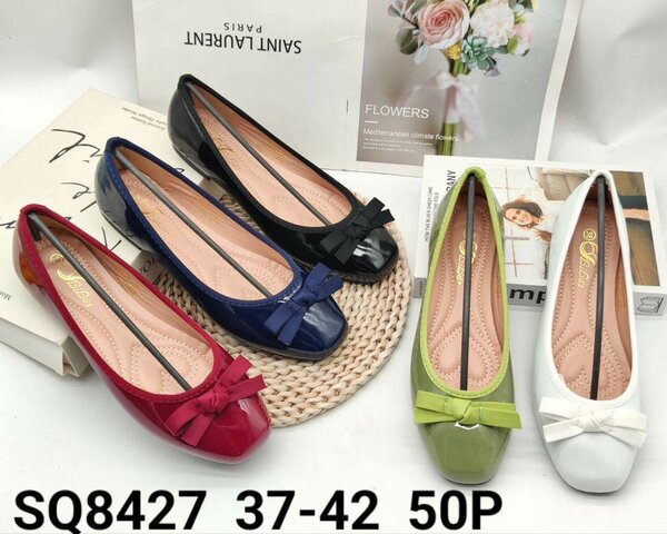 Ballerines élégantes en cuir verni