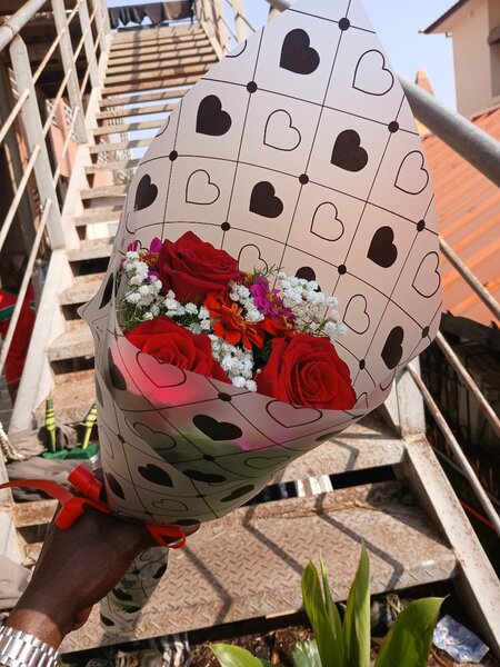 Bouquet de roses rouges