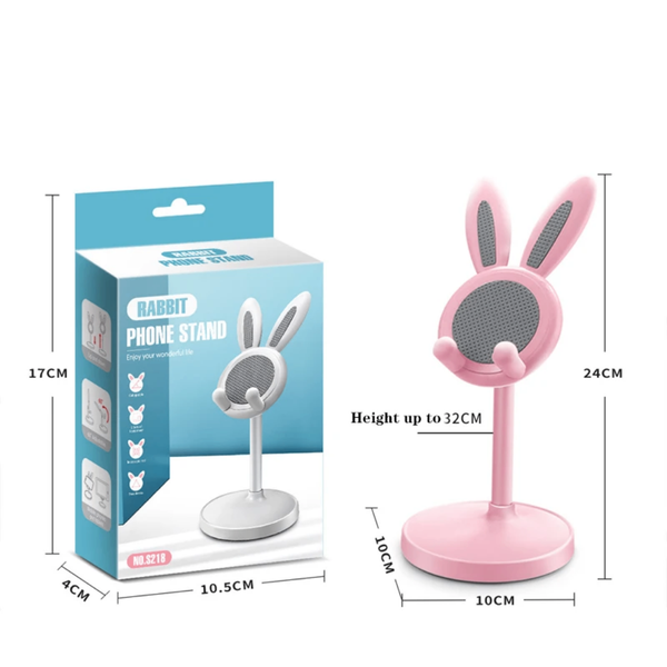 Support téléphone lapin réglable