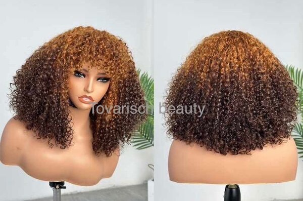 Caroline -Caramel brown curly