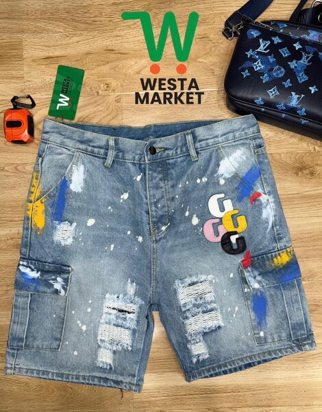 Shorts en jean déchirés