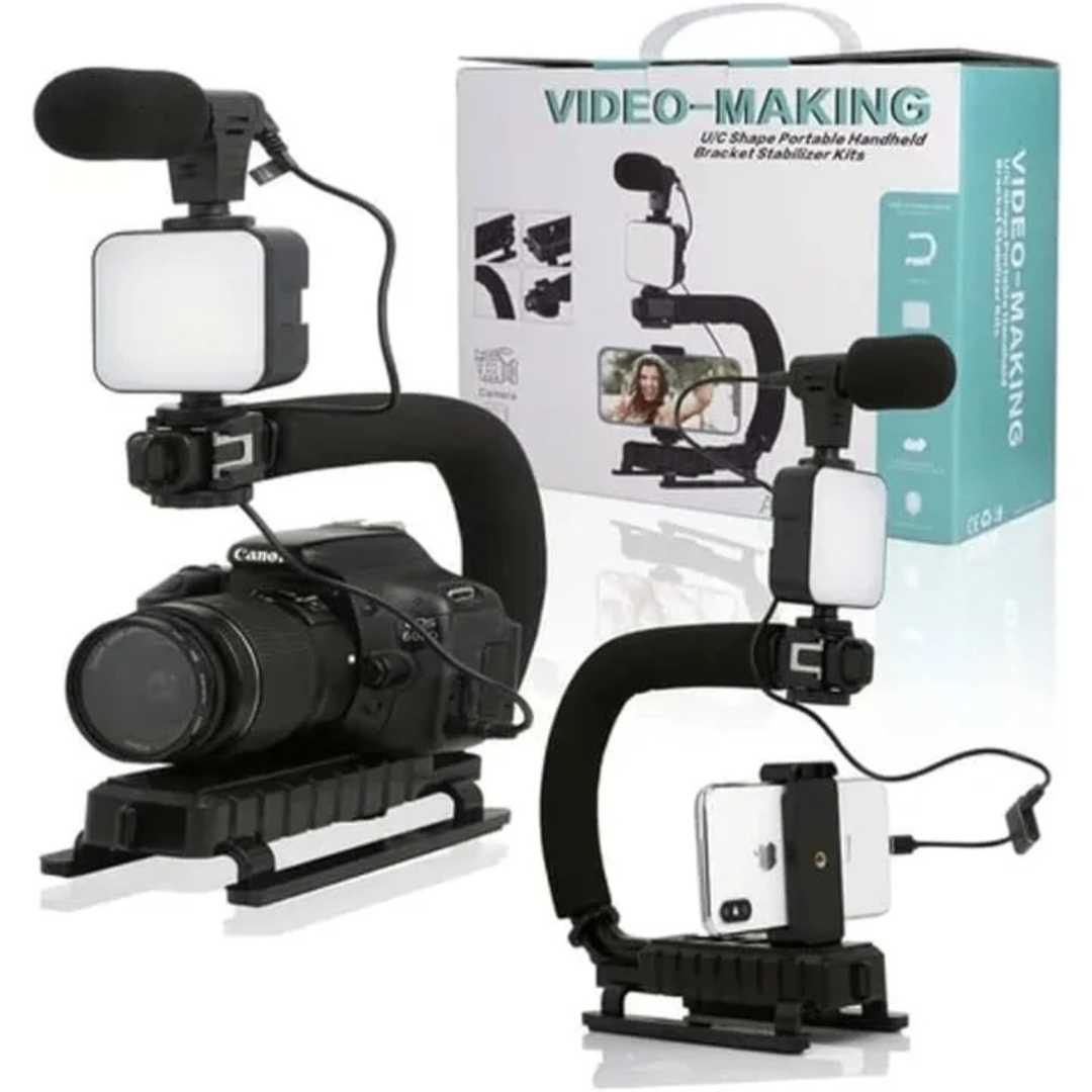 Kit de Stabilisateur Vidéo avec Lumière