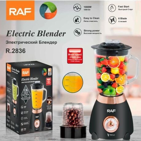 Portable Jug Blender 1000Watt-1.5 L Glass-Multiple Speeds-RA