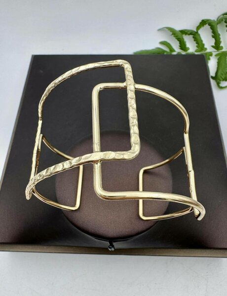 Bracelet géométrique doré