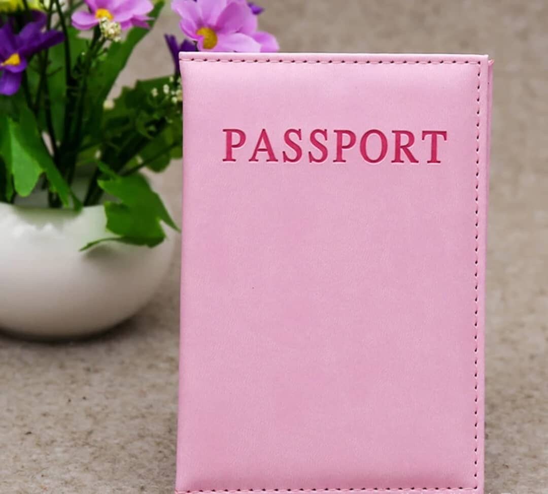 Porte-passeport élégant en cuir