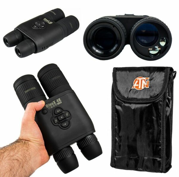 ATN Binox 4K Day & Night Binoculars with Built-In Rangefinde