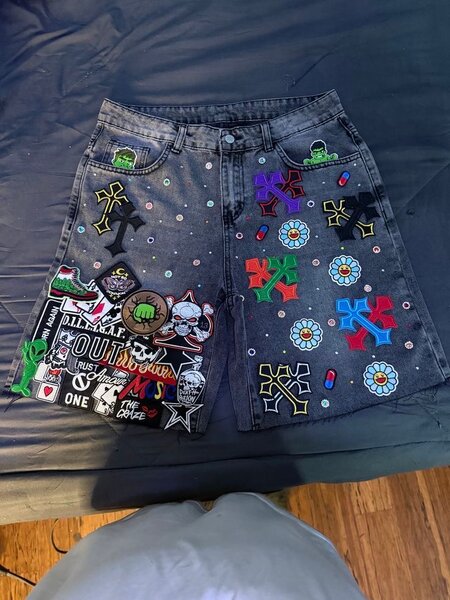 Shorts en Jean Artistiques